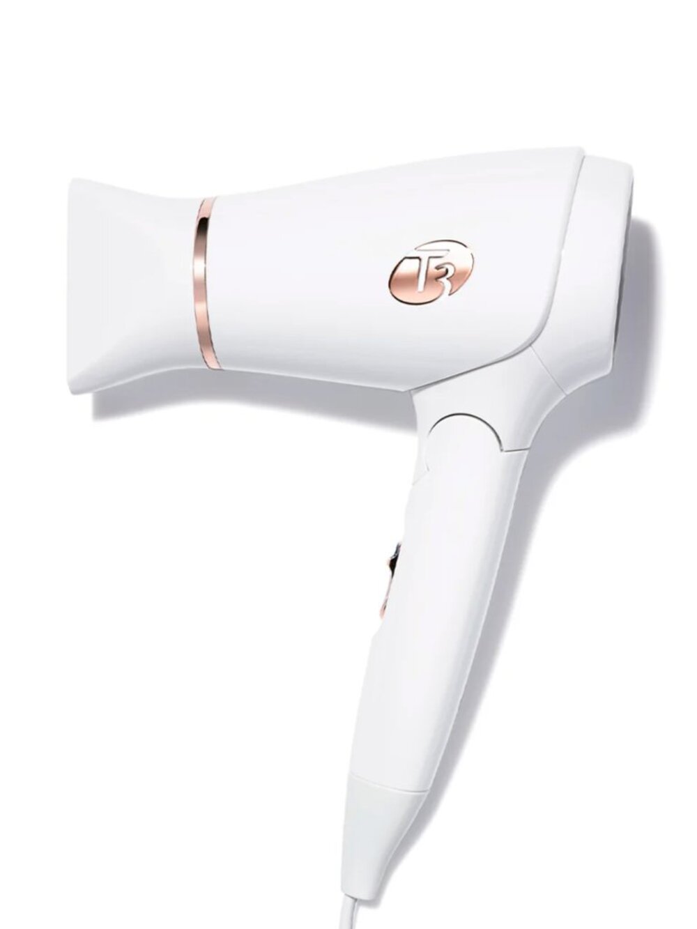 T3 Featherweight Compact Travel Hair Dryer - White - Excellent Condition
